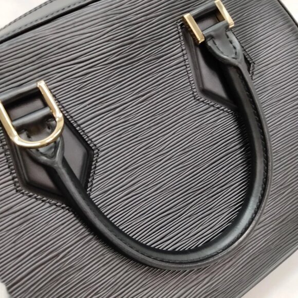 Louis Vuitton LV Hand Bag Sabron Black Epi 600-080925 - Picture 9 of 14